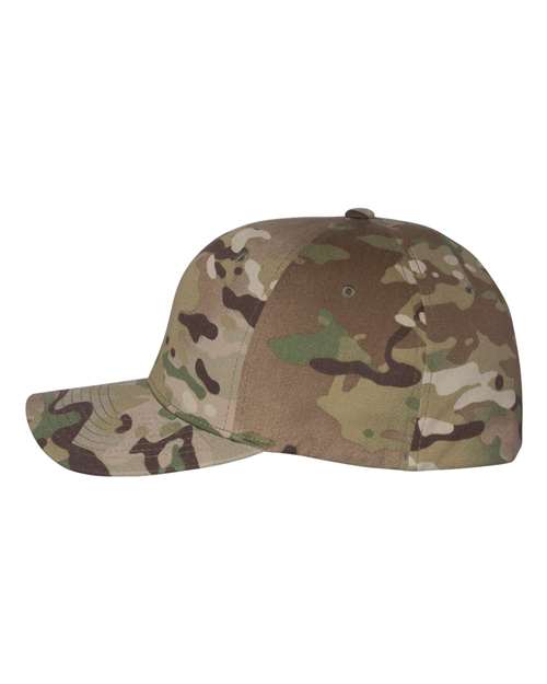 Flexfit 6277 Cotton Blend Cap - Multicam Green - side