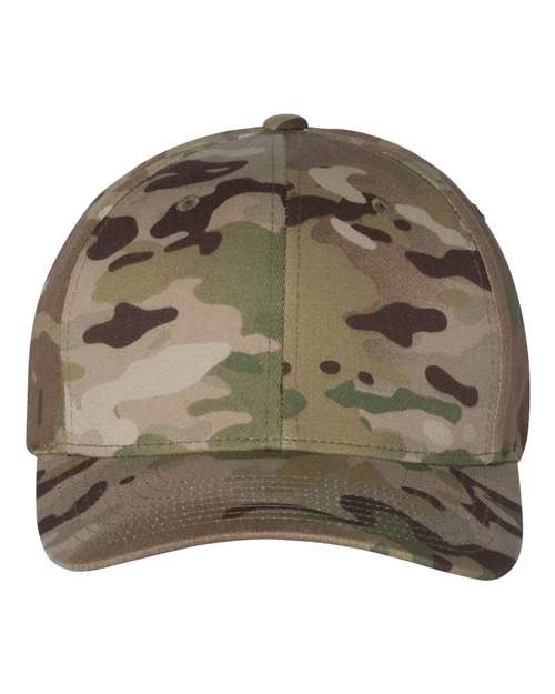 Flexfit 6277 Cotton Blend Cap - Multicam Green - front
