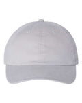 Valucap VC200 Brushed Twill Cap - Light Grey - front