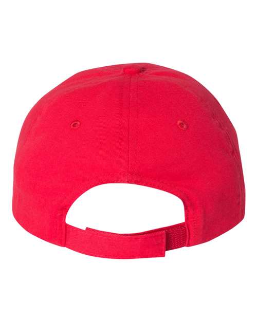 Valucap VC200 Brushed Twill Cap - Red - back