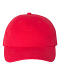 Valucap VC200 Brushed Twill Cap - Red - front
