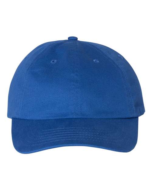 Valucap VC200 Brushed Twill Cap - Royal - front