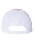 Richardson 111 Garment-Washed Trucker Cap - Pink/ White - back