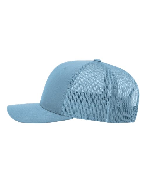 Richardson 112 Snapback Trucker Cap - Columbia Blue - side