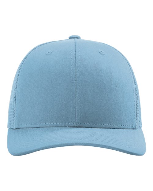 Richardson 112 Snapback Trucker Cap - Columbia Blue - front