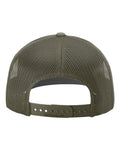 Richardson 112 Snapback Trucker Cap - Loden - back