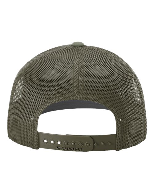 Richardson 112 Snapback Trucker Cap - Loden - back