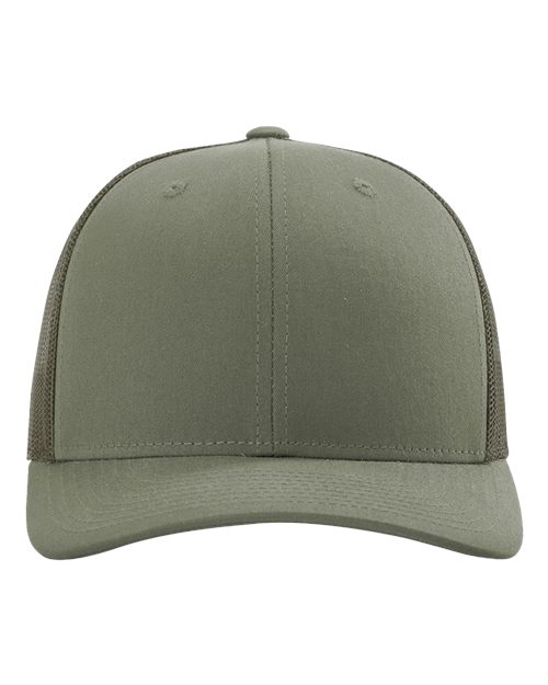 Richardson 112 Snapback Trucker Cap - Loden - front