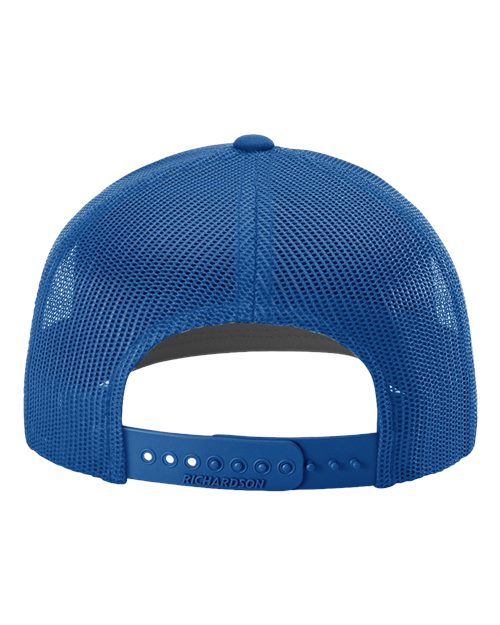 Richardson 112 Snapback Trucker Cap - Royal - back