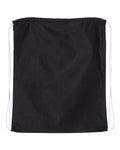Q-Tees Q4500L Large Economical Cotton Drawstring Bag - Black - back