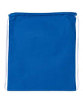 Q-Tees Q4500L Large Economical Cotton Drawstring Bag - Royal - back