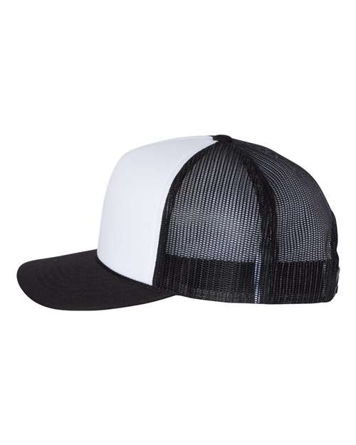 Richardson 113 Foamie Trucker Cap - White/ Black - side