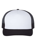 Richardson 113 Foamie Trucker Cap - White/ Black - front