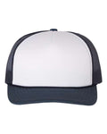 Richardson 113 Foamie Trucker Cap - White/ Navy - front