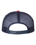 Richardson 113 Foamie Trucker Cap - White/ Navy/ Red - back