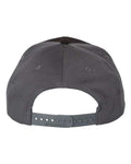 Richardson 312 Twill Back Trucker Cap - Black/ Charcoal - back