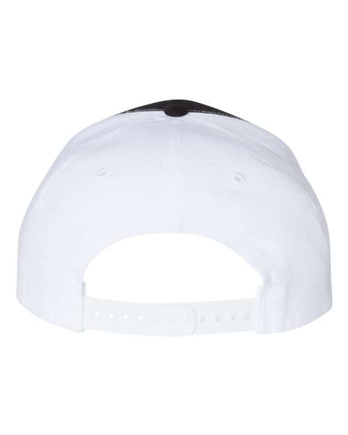 Richardson 312 Twill Back Trucker Cap - Black/ White - back