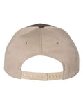 Richardson 312 Twill Back Trucker Cap - Brown/ Khaki - back