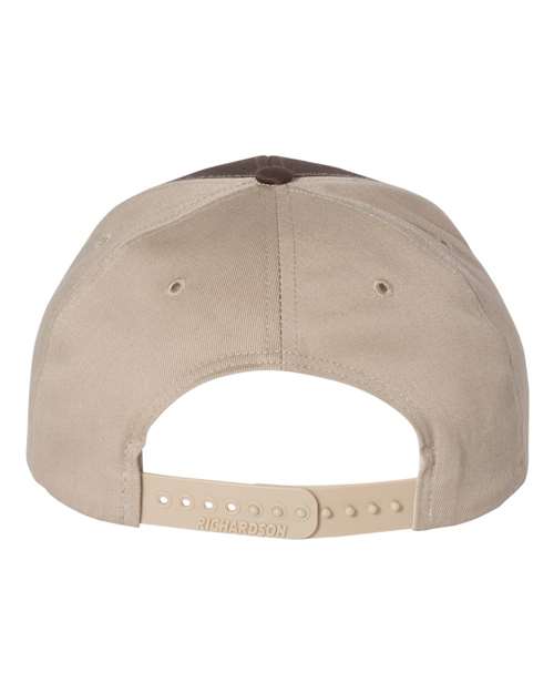 Richardson 312 Twill Back Trucker Cap - Brown/ Khaki - back