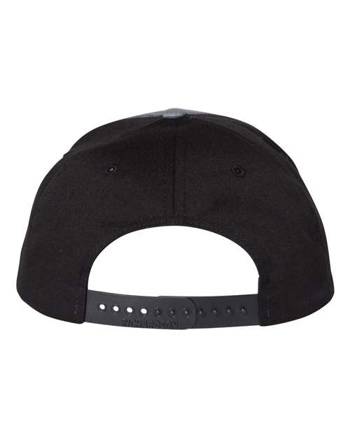 Richardson 312 Twill Back Trucker Cap - Heather Grey/ Black - back