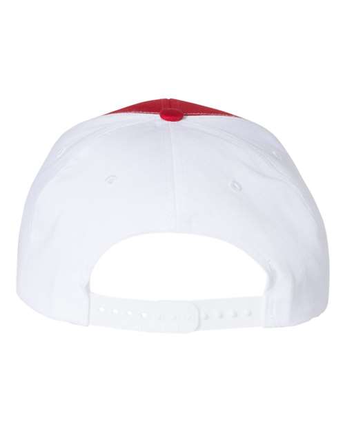 Richardson 312 Twill Back Trucker Cap - Red/ White - back