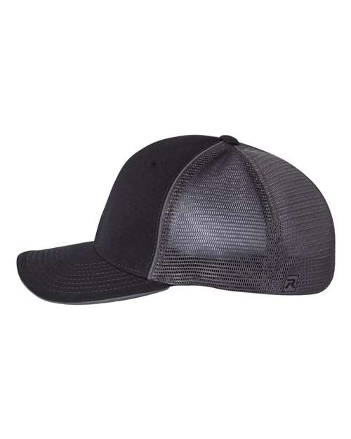 Richardson 172 Pulse Sportmesh R-Flex Cap - Black/ Charcoal Split - side