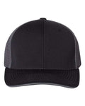 Richardson 172 Pulse Sportmesh R-Flex Cap - Black/ Charcoal Split - front