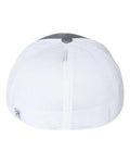 Richardson 172 Pulse Sportmesh R-Flex Cap - Charcoal/ White Split - back