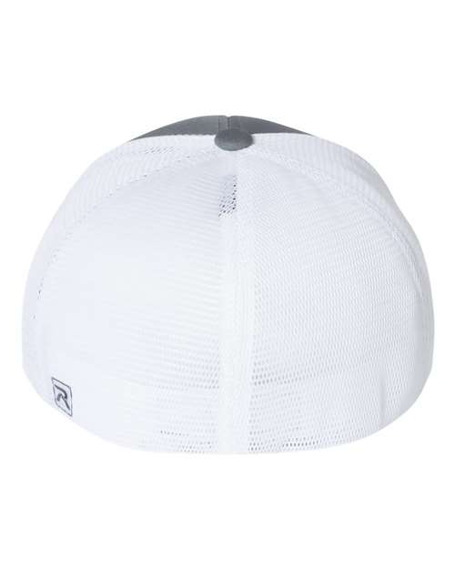 Richardson 172 Pulse Sportmesh R-Flex Cap - Charcoal/ White Split - back