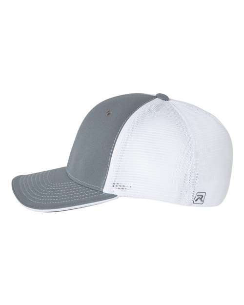Richardson 172 Pulse Sportmesh R-Flex Cap - Charcoal/ White Split - side