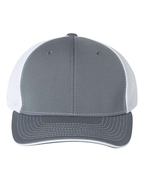 Richardson 172 Pulse Sportmesh R-Flex Cap - Charcoal/ White Split - front