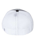 Richardson 172 Pulse Sportmesh R-Flex Cap - Grey/ White/ Black Tri - back