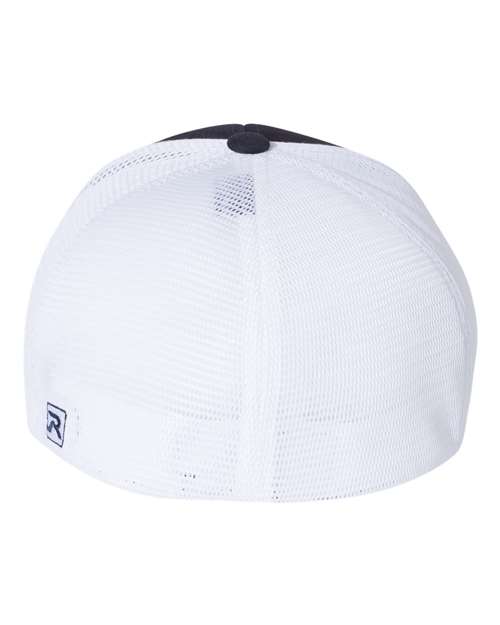 Richardson 172 Pulse Sportmesh R-Flex Cap - Navy/ White Split - back