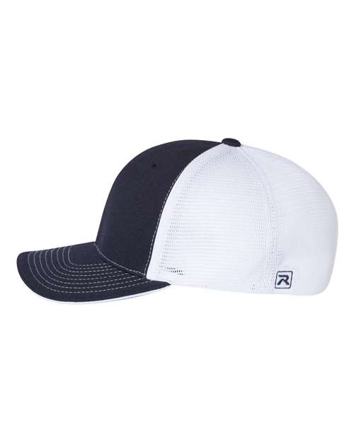 Richardson 172 Pulse Sportmesh R-Flex Cap - Navy/ White Split - side