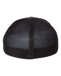 Richardson 110 R-Flex Trucker Cap - Charcoal/ Black - back