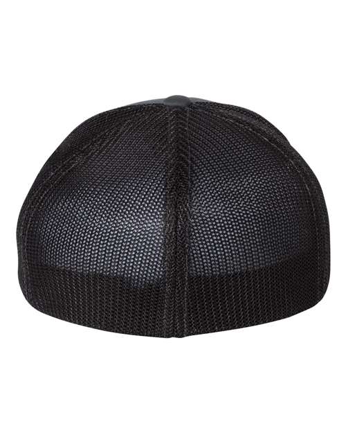 Richardson 110 R-Flex Trucker Cap - Charcoal/ Black - back