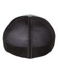 Richardson 110 R-Flex Trucker Cap - Heather Grey/ Black - back