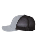 Richardson 110 R-Flex Trucker Cap - Heather Grey/ Black - side