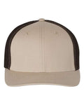 Richardson 110 R-Flex Trucker Cap - Khaki/ Coffee - front