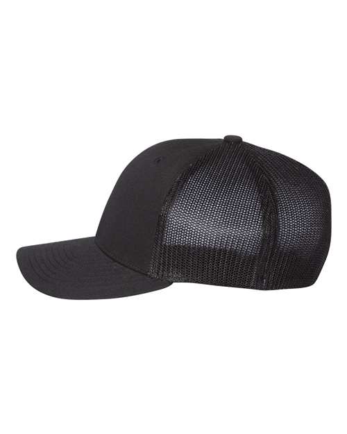 Richardson 110 R-Flex Trucker Cap - Black - side