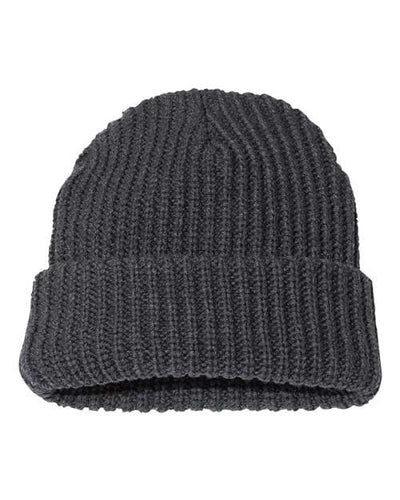 Sportsman SP90 12" Chunky Cuffed Beanie - Charcoal - front
