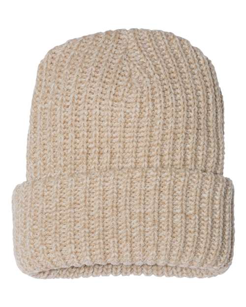 Sportsman SP90 12" Chunky Cuffed Beanie - Oatmeal - front