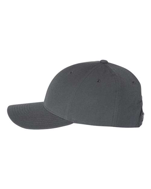 Yupoong 6789M Premium Curved Bill Snapback Cap - Dark Grey - side