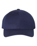 Yupoong 6789M Premium Curved Bill Snapback Cap - Navy - front
