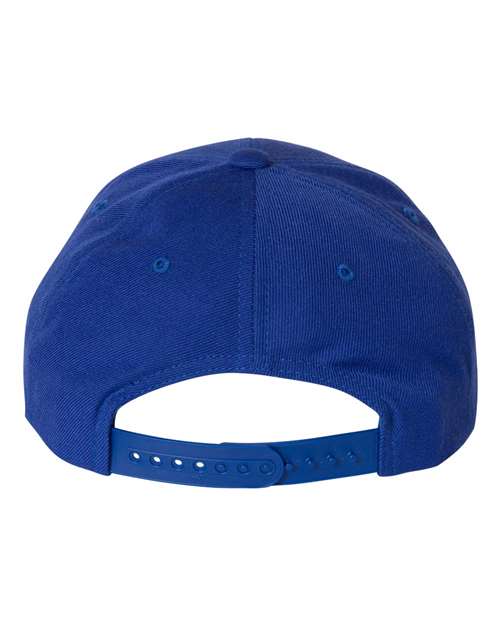 Yupoong 6789M Premium Curved Bill Snapback Cap - Royal - back