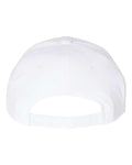 Yupoong 6789M Premium Curved Bill Snapback Cap - White - back