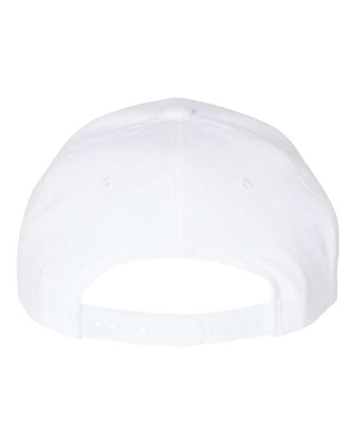 Yupoong 6789M Premium Curved Bill Snapback Cap - White - back