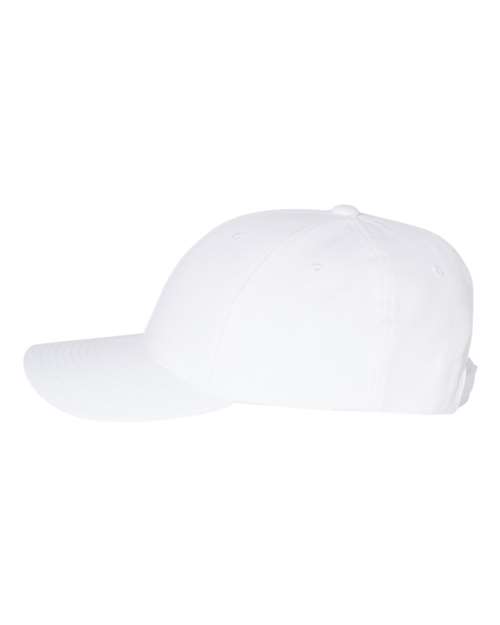 Yupoong 6789M Premium Curved Bill Snapback Cap - White - side