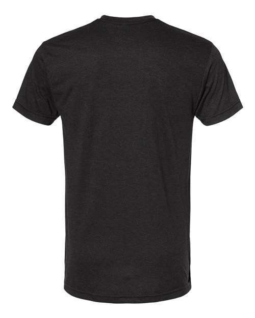 Bayside 5710 Unisex USA-Made Triblend T-Shirt - Tri Black - back