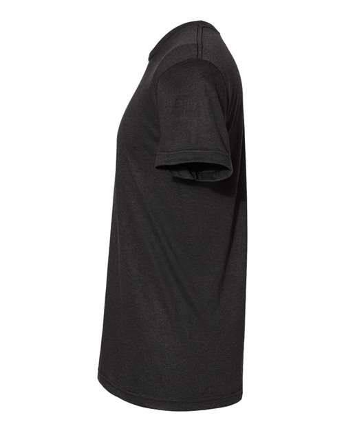 Bayside 5710 Unisex USA-Made Triblend T-Shirt - Tri Black - side